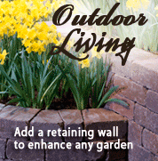 Add a retaining wall to enhance any garden.