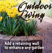 Add a retaining wall to enhnace any garden.